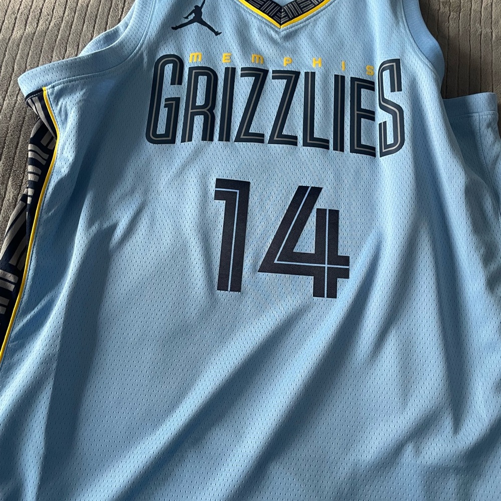 Jordan Zach Edey Light Blue Memphis Grizzlies Jersey
